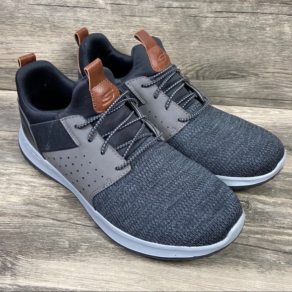 Skechers Other - Skechers Deleon Camben Black & Gray Sporty Casual